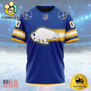 NHL Buffalo Sabres New Gradient Series Concept Custom Name T Shirt, NHL Shirt