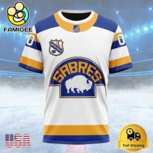 NHL Buffalo Sabres Personalized Heritage Design Custom Name T Shirt, NHL Shirt