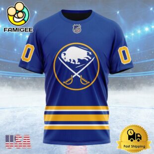 NHL Buffalo Sabres Personalized Home Kits Custom Name T Shirt, NHL Shirt