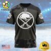 NHL Buffalo Sabres Special Black Camo Design For Veterans Day Custom Name T Shirt, NHL Shirt