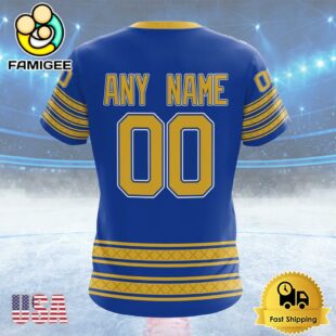 NHL Buffalo Sabres Special Colour Rush Design Custom Name T Shirt, NHL Shirt
