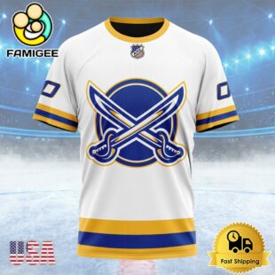 NHL Buffalo Sabres Special Whiteout Design Custom Name T Shirt, NHL Shirt