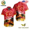 NHL Calgary Flames Coconut Tree Hawaiian Shirt