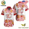 NHL Calgary Flames Floral Hawaiian Shirt