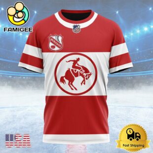 NHL Calgary Flames Personalized Heritage Design Custom Name T Shirt, NHL Shirt