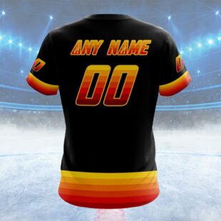 NHL Calgary Flames Special Blackout Design Custom Name T Shirt, NHL Shirt