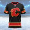 NHL Calgary Flames Special Bold Design Custom Name T Shirt, NHL Shirt