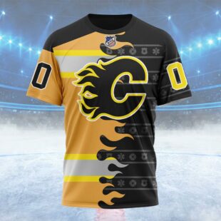 NHL Calgary Flames Special First Responders Design Custom Name T Shirt, NHL Shirt