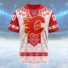 NHL Calgary Flames Special Native Heritage Design Custom Name T Shirt, NHL Shirt