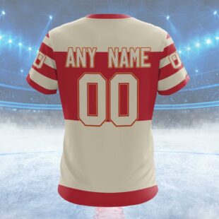 NHL Calgary Flames Special Throwback Design Custom Name T Shirt, NHL Shirt