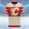 NHL Calgary Flames Special Throwback Design Custom Name T Shirt, NHL Shirt