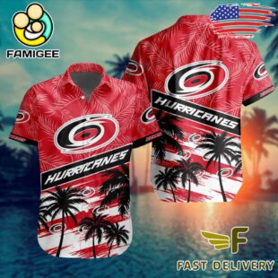 NHL Carolina Hurricanes Coconut Tree Hawaiian Shirt