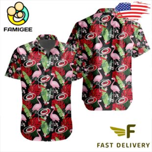 NHL Carolina Hurricanes Flamingo Hawaiian Shirt