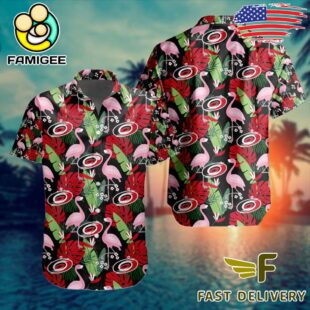 NHL Carolina Hurricanes Flamingo Hawaiian Shirt