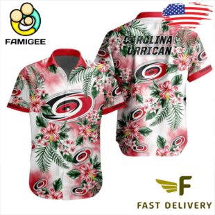 NHL Carolina Hurricanes Hibiscus Hawaiian Shirt