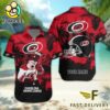 NHL Carolina Hurricanes Hockey Mascot Custom Name Hawaiian Shirt