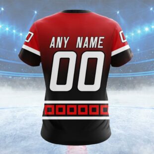 NHL Carolina Hurricanes New Gradient Series Concept Custom Name T Shirt, NHL Shirt