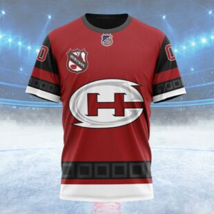 NHL Carolina Hurricanes Personalized Heritage Design Custom Name T Shirt, NHL Shirt