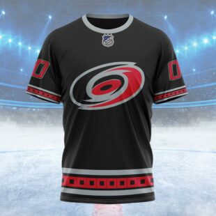 NHL Carolina Hurricanes Special Blackout Design Custom Name T Shirt, NHL Shirt