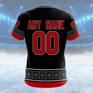NHL Carolina Hurricanes Special Colour Rush Design Custom Name T Shirt, NHL Shirt