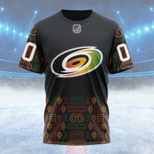 NHL Carolina Hurricanes Special Design For Black History Month Custom Name T Shirt, NHL Shirt