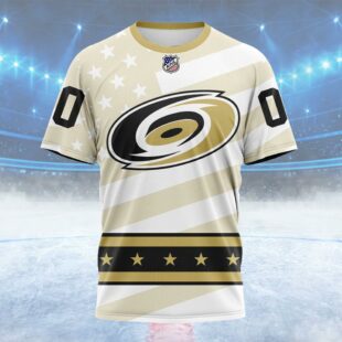 NHL Carolina Hurricanes Special Military Appreciation Design Custom Name T Shirt, NHL Shirt