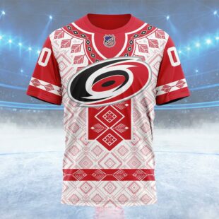 NHL Carolina Hurricanes Special Native Heritage Design Custom Name T Shirt, NHL Shirt