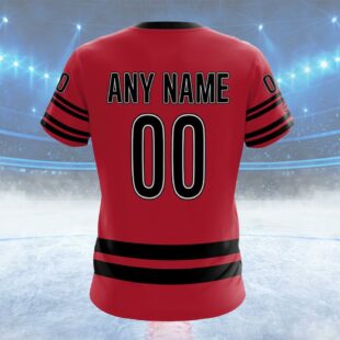 NHL Carolina Hurricanes Special Throwback Design Custom Name T Shirt, NHL Shirt