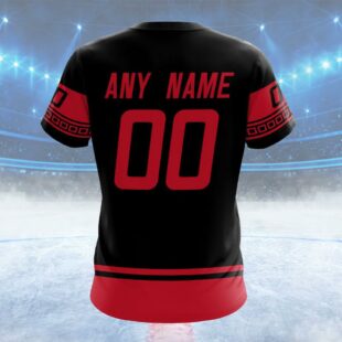 NHL Carolina Hurricanes Special Two-tone Design Custom Name T Shirt, NHL Shirt