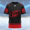 NHL Carolina Hurricanes Special Two-tone Design Custom Name T Shirt, NHL Shirt