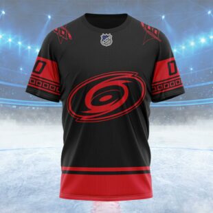 NHL Carolina Hurricanes Special Two-tone Design Custom Name T Shirt, NHL Shirt