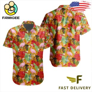NHL Chicago Blackhawks Flamingo Hawaiian Shirt