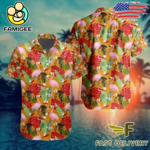 NHL Chicago Blackhawks Flamingo Hawaiian Shirt