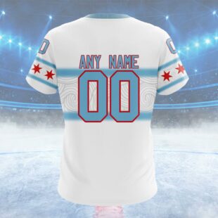 NHL Chicago Blackhawks New Gradient Series Concept Custom Name T Shirt, NHL Shirt