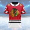 NHL Chicago Blackhawks Personalized Home Kits Custom Name T Shirt, NHL Shirt
