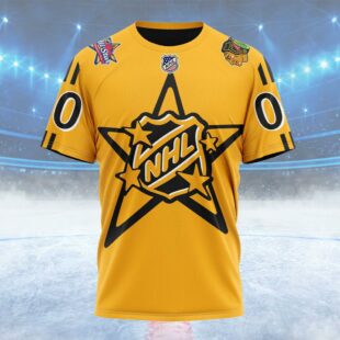 NHL Chicago Blackhawks Personalized NHL All-Star Game Custom Name T Shirt, NHL Shirt