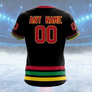 NHL Chicago Blackhawks Special Blackout Design Custom Name T Shirt, NHL Shirt