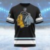 NHL Chicago Blackhawks Special Bold Design Custom Name T Shirt, NHL Shirt