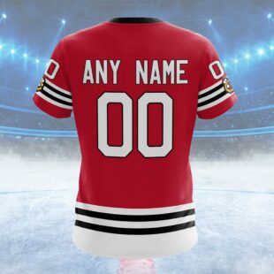 NHL Chicago Blackhawks Special Throwback Design Custom Name T Shirt, NHL Shirt