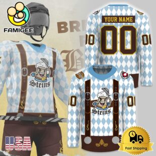 NHL Cincinnati Cyclones Zinzinnati Steins Personalized Hockey Jersey