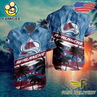 NHL Colorado Avalanche Coconut Tree Hawaiian Shirt