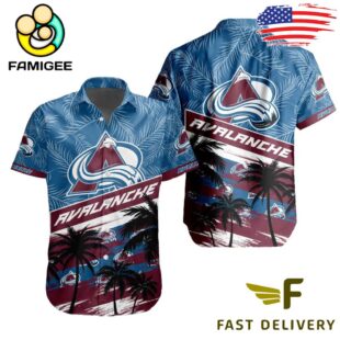 NHL Colorado Avalanche Coconut Tree Hawaiian Shirt