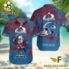 NHL Colorado Avalanche Hockey Mascot Custom Name Hawaiian Shirt