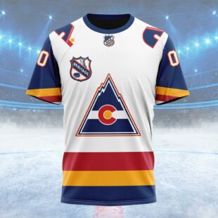 NHL Colorado Avalanche Personalized Heritage Design Custom Name T Shirt, NHL Shirt