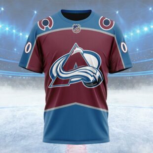 NHL Colorado Avalanche Personalized Home Kits Custom Name T Shirt, NHL Shirt