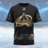 NHL Colorado Avalanche Personalized Military Appreciation Design Custom Name T Shirt, NHL Shirt