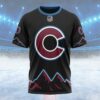 NHL Colorado Avalanche Special Blackout Design Custom Name T Shirt, NHL Shirt