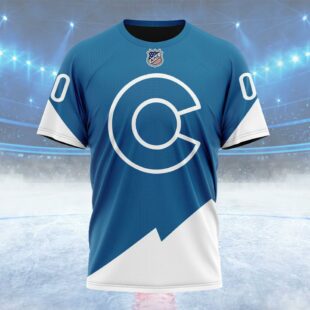 NHL Colorado Avalanche Special Bold Custom Name T Shirt, NHL Shirt