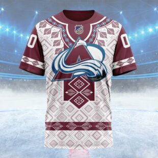 NHL Colorado Avalanche Special Native Heritage Design Custom Name T Shirt, NHL Shirt