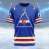 NHL Colorado Avalanche Special Reverse Retro Design Concept Custom Name T Shirt, NHL Shirt